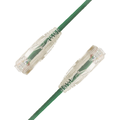 LinkIT U/UTP SlimPatch Cat6a gr&#248;nn 0.2m AWG28/7 | LSZH |Snagless | OD 3.6mm