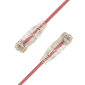 LinkIT U/UTP SlimPatch Cat6a r&#248;d 3m AWG28/7 | LSZH |Snagless | OD 3.6mm