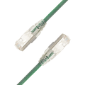 LinkIT F/UTP SlimPatch Cat6a gr&#248;nn 0.5m AWG 28 | LSZH | Snagless | OD 4.7mm