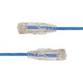 LinkIT U/UTP SlimPatch Cat6a bl&#229; 2m AWG28/7 | LSZH |Snagless | OD 3.6mm