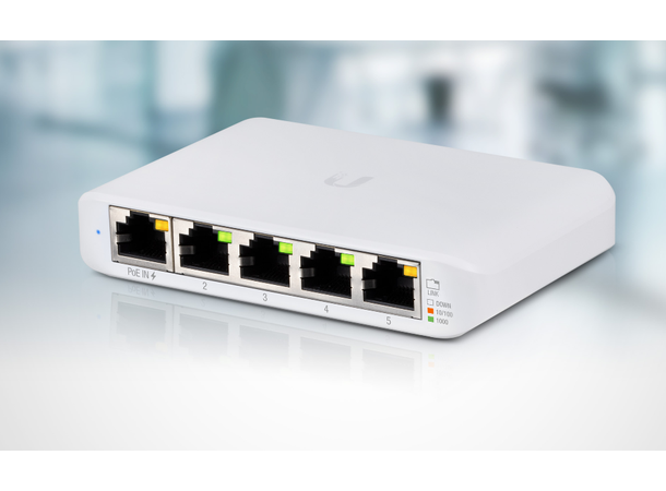 Ubiquiti Unifi Switch Flex mini 5xRJ45, PoE/PoE+/USB-C 