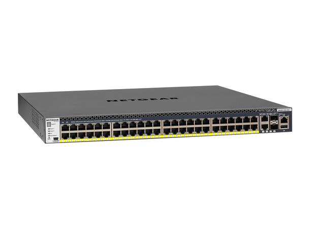 Netgear GSM4352PA Managed Switch 52-Port | 48xPoE+ 480W | 2x10G | 2xSFP+ 