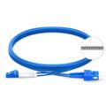 LinkIT fiberforst&#230;rket OS2 LC/SC 120 m Braided Steel | 9/125 | Duplex | Blue