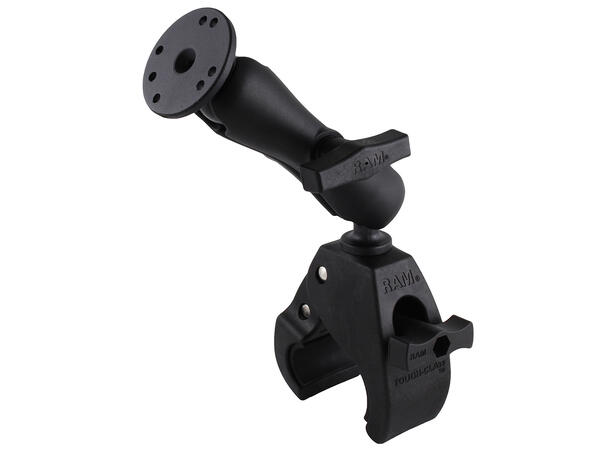 RAM Mount Tough-Claw Large Clamp Double Ball Mount with Round Plate 