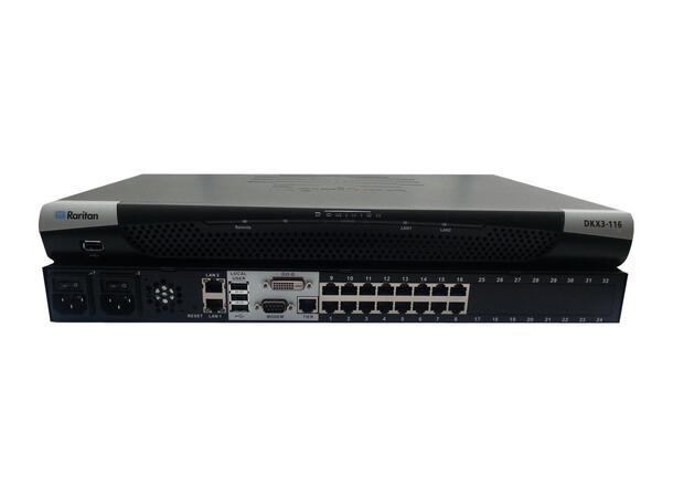 Raritan DKX3-116 16-port KVM-over-IP switch, 1 remote use 