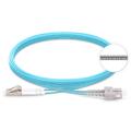 LinkIT fiberforst&#230;rket OM3 LC/SC 10 m Braided steel | Duplex |  LSZH | Aqua