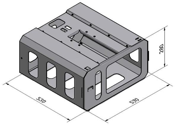 EDBAK Projektor sikkerhetskasse PSC23 53x53x28cm 