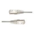 LinkIT U/FTP SlimPatch Cat6a gr&#229; 1m AWG 28 | LSZH | Snagless | OD 4.8mm