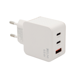 Elivi Solaris v&#230;gopladerUSB-C +USB A 65W PD3.0 | QC5 | AFC | FCP | Compact Design