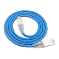 LinkIT U/FTP SlimPatch Cat6a bl&#229; 1m AWG 28 | LSZH | Snagless | OD 4.8mm