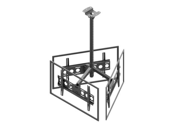 Edbak MB355T-L Triangelfeste 3xDisplay <55" | 180KG | 22-112cm | Triangle 