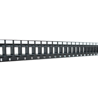 LinkIT Patchpanel 19&quot; for 24 keystones Grounding | Cable Management | 1U